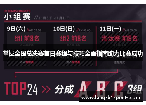 掌握全国总决赛首日赛程与技巧全面指南助力比赛成功 掌握全国总决赛首日赛程与技巧全面指南助力比赛成功